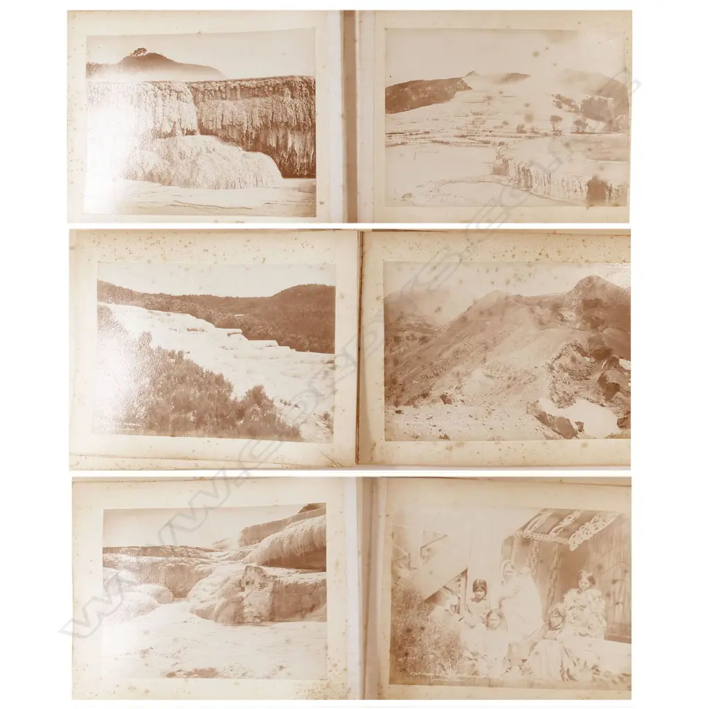 A 19thC album of forty-eight mainly Burton Brothers black and white photographs, Image 1++